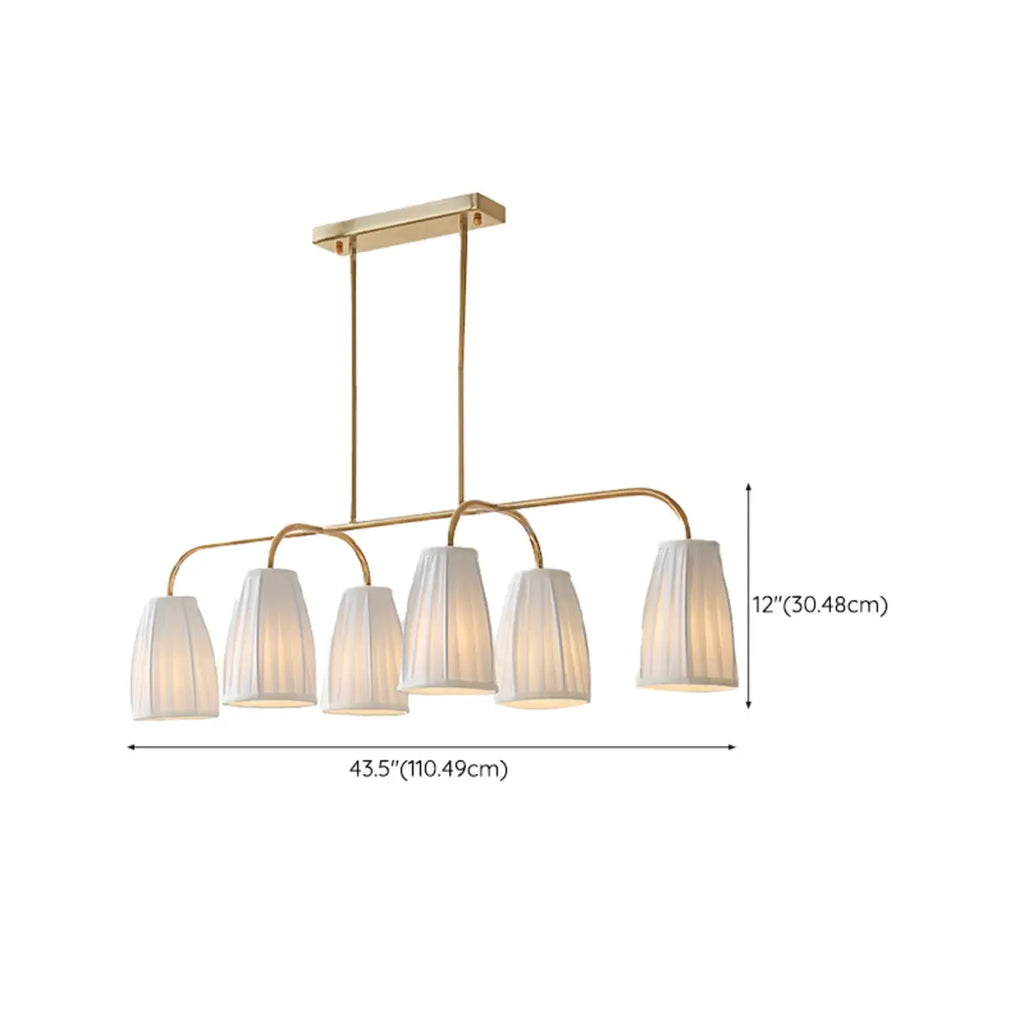 Suspension géométrique en métal pour îlot de cuisine
