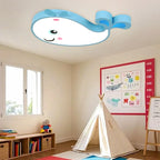 Plafonnier LED encastré pour chambre d'enfant avec motif dauphin