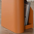 Table d'appoint ronde en fer de style scandinave abstrait