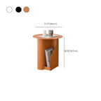 Table d'appoint ronde en fer de style scandinave abstrait