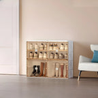 Armoire à chaussures pliable en plastique glamour avec couvercle transparent