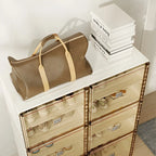 Armoire à chaussures pliable en plastique glamour avec couvercle transparent