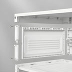 Armoire à chaussures pliable en plastique glamour avec couvercle transparent