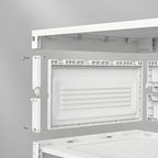 Armoire à chaussures pliable en plastique glamour avec couvercle transparent