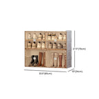 Armoire à chaussures pliable en plastique glamour avec couvercle transparent