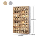 Armoire à chaussures pliable en plastique glamour avec couvercle transparent