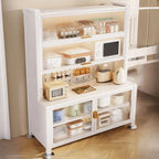 Buffet simple en métal perforé avec porte vitrée