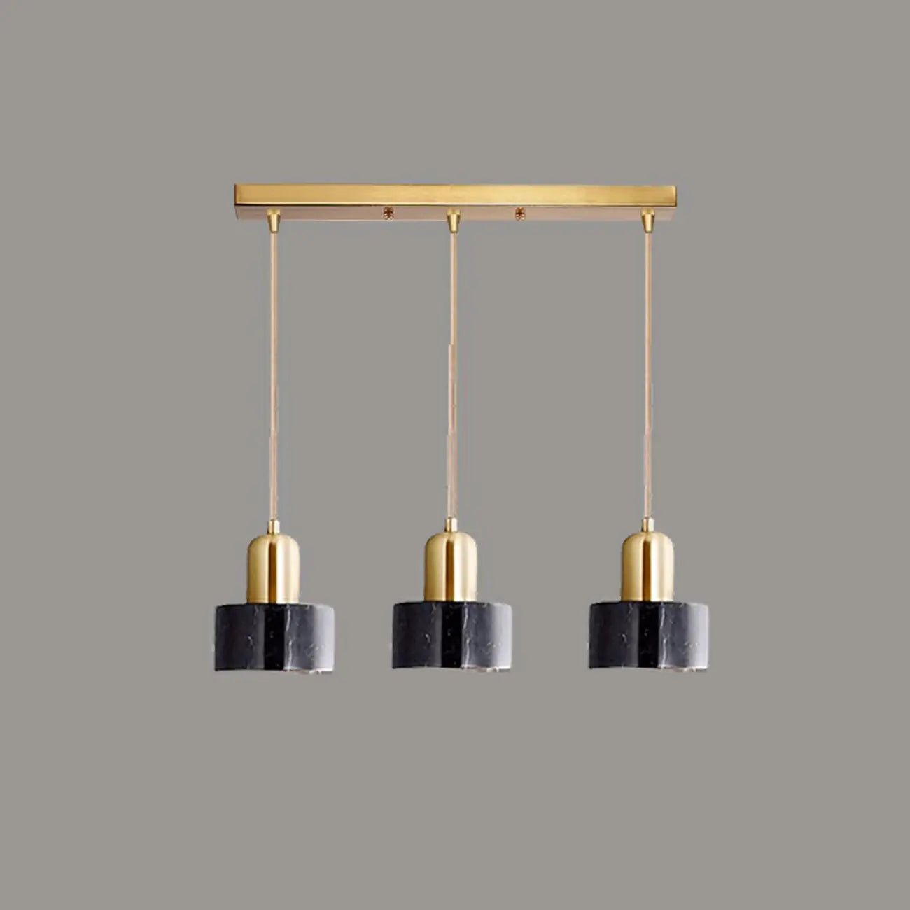 Suspension cylindrique moderne en marbre pour îlot de cuisine