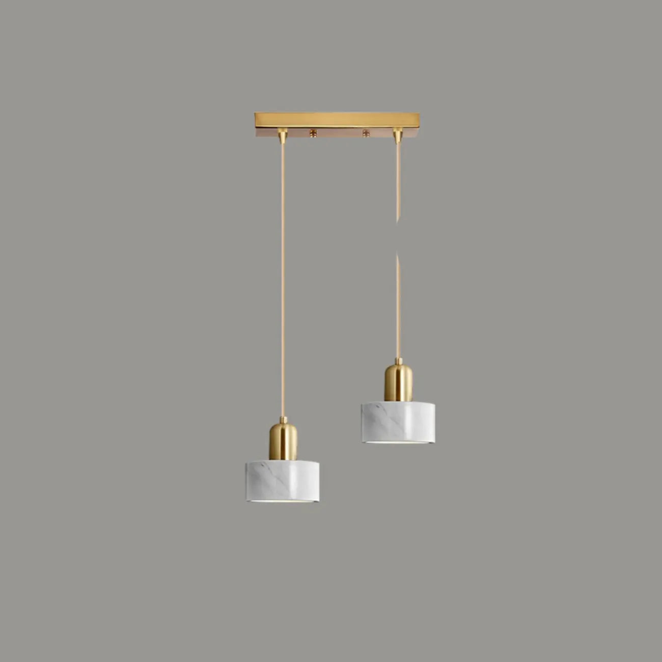 Suspension cylindrique moderne en marbre pour îlot de cuisine