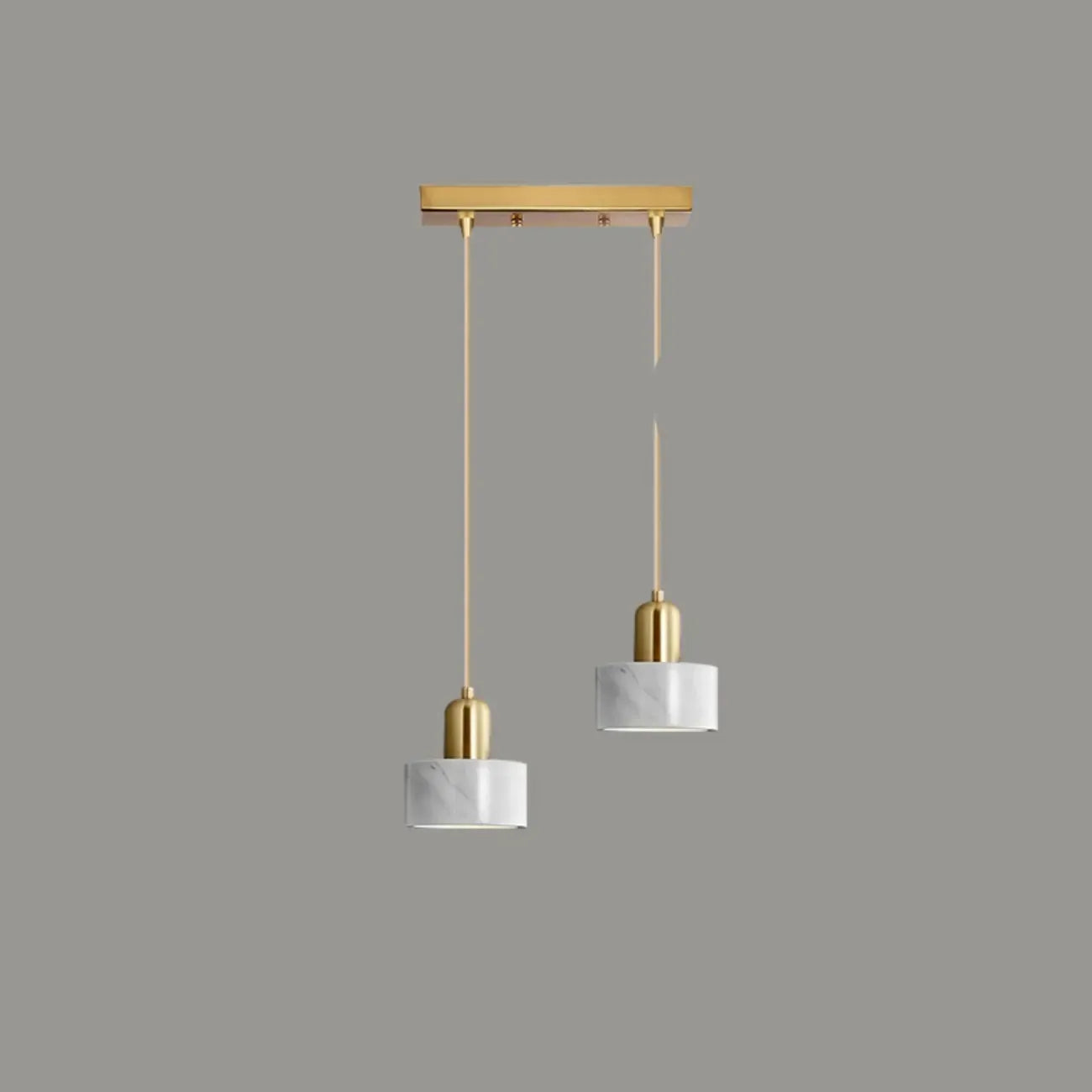 Suspension cylindrique moderne en marbre pour îlot de cuisine