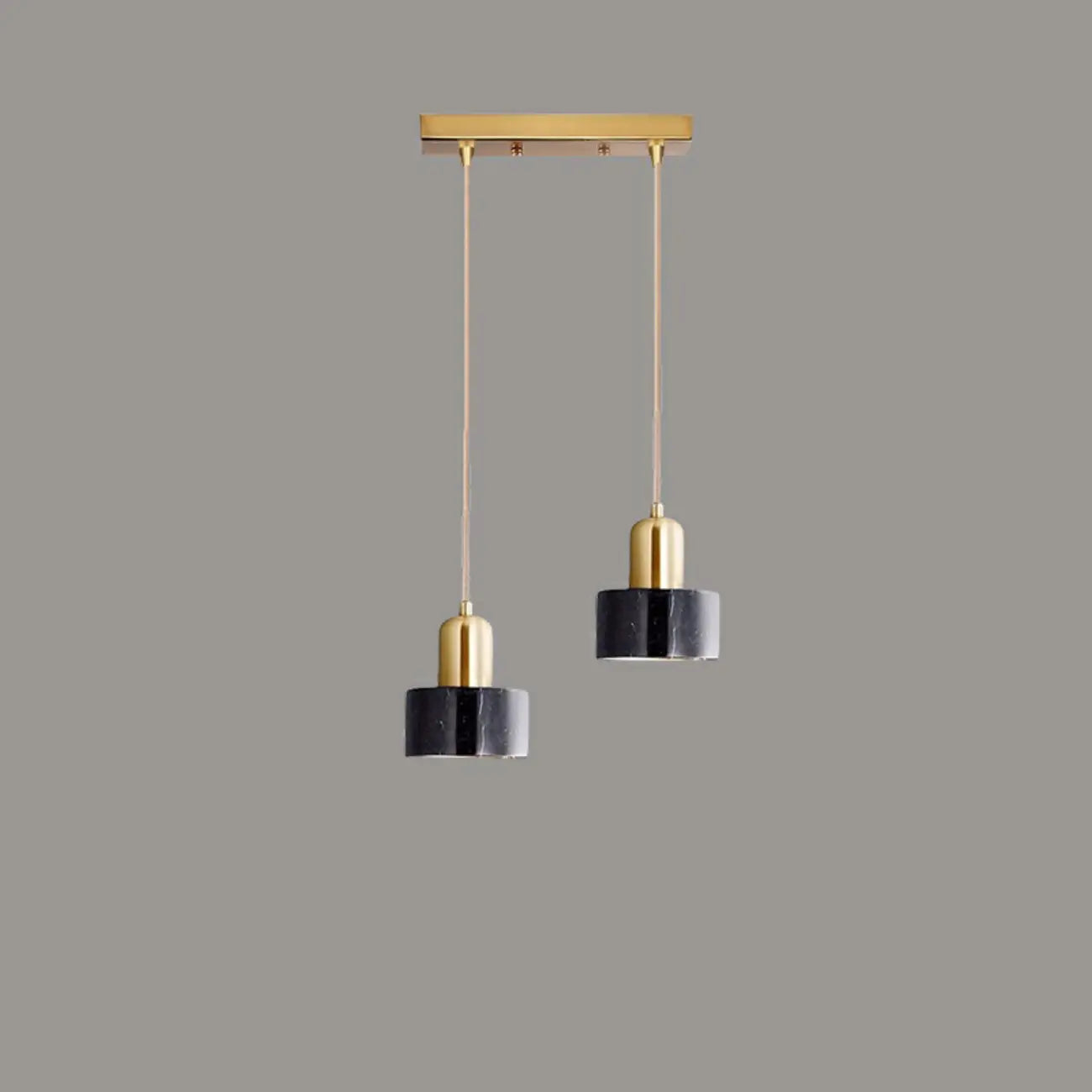 Suspension cylindrique moderne en marbre pour îlot de cuisine