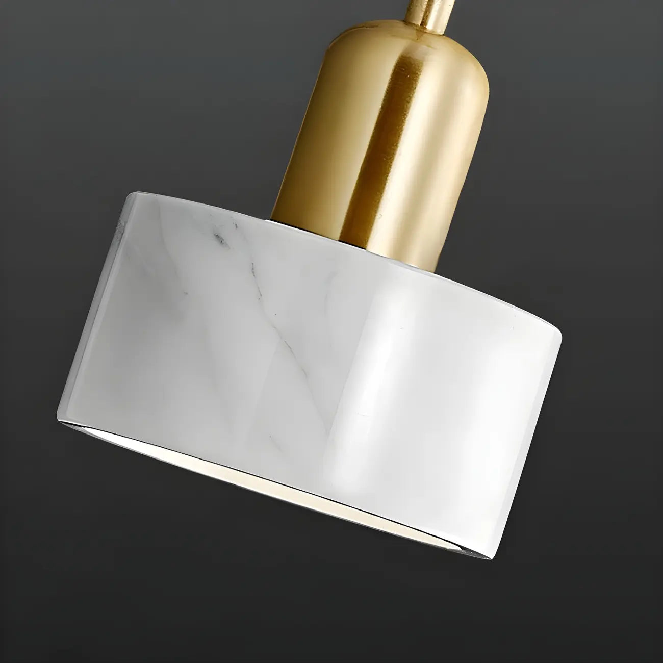 Suspension cylindrique moderne en marbre pour îlot de cuisine