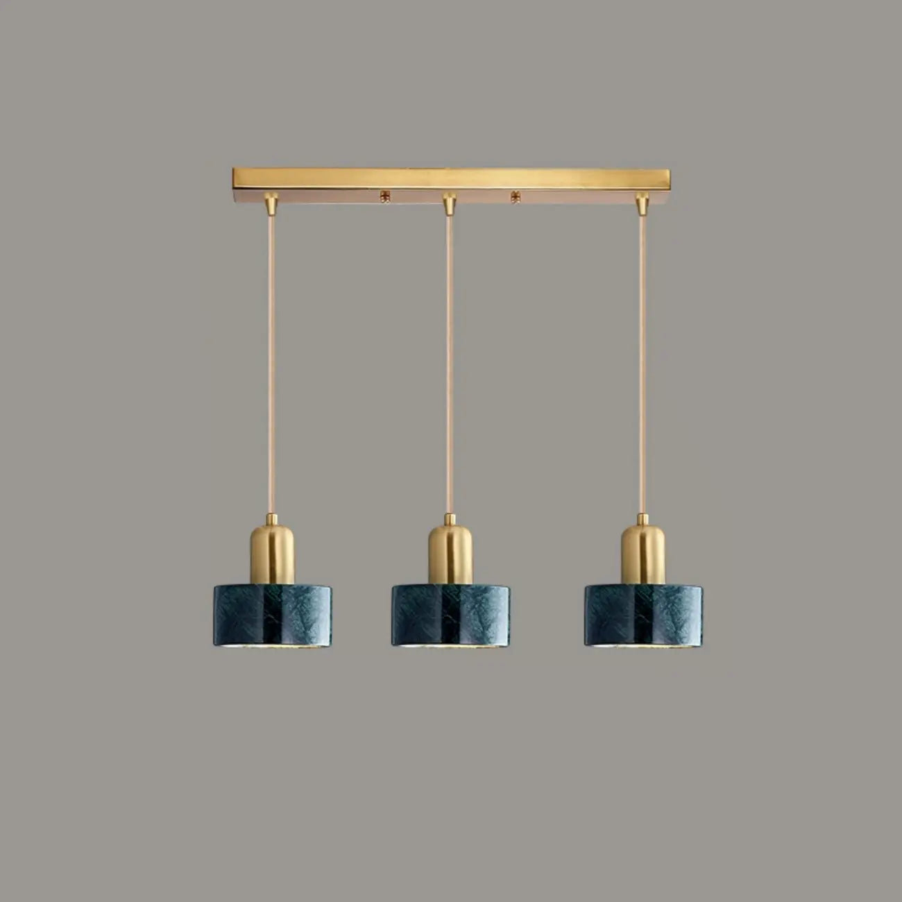 Suspension cylindrique moderne en marbre pour îlot de cuisine