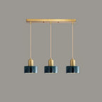 Suspension cylindrique moderne en marbre pour îlot de cuisine