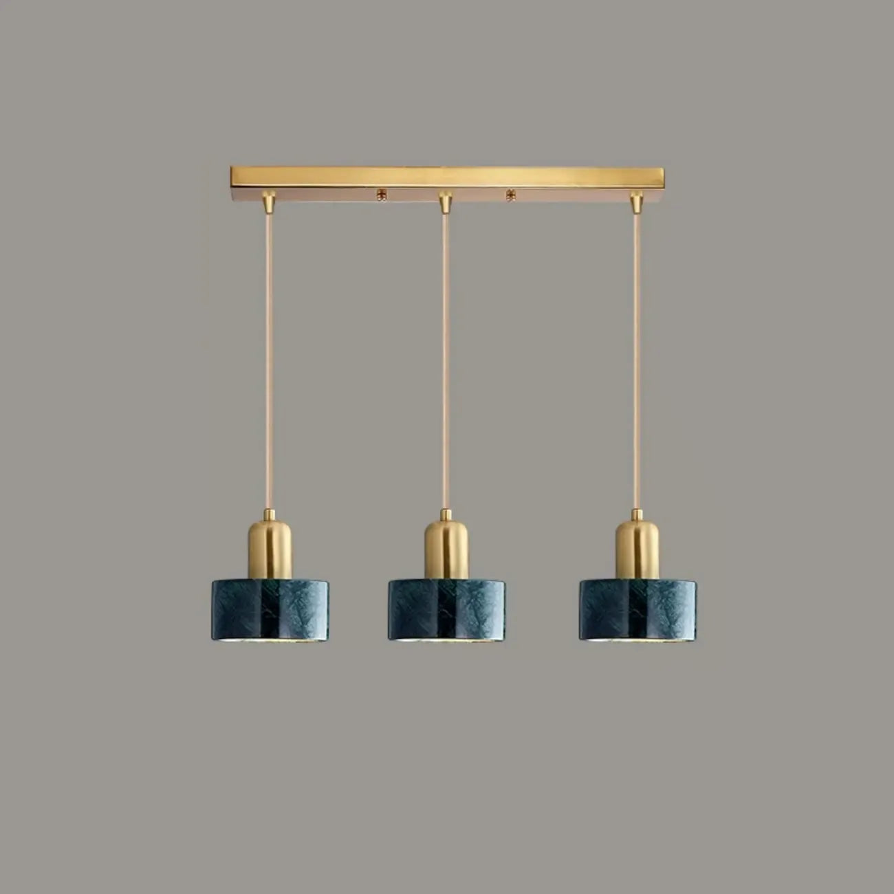 Suspension cylindrique moderne en marbre pour îlot de cuisine