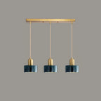 Suspension cylindrique moderne en marbre pour îlot de cuisine