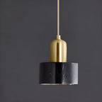 Suspension cylindrique moderne en marbre pour îlot de cuisine