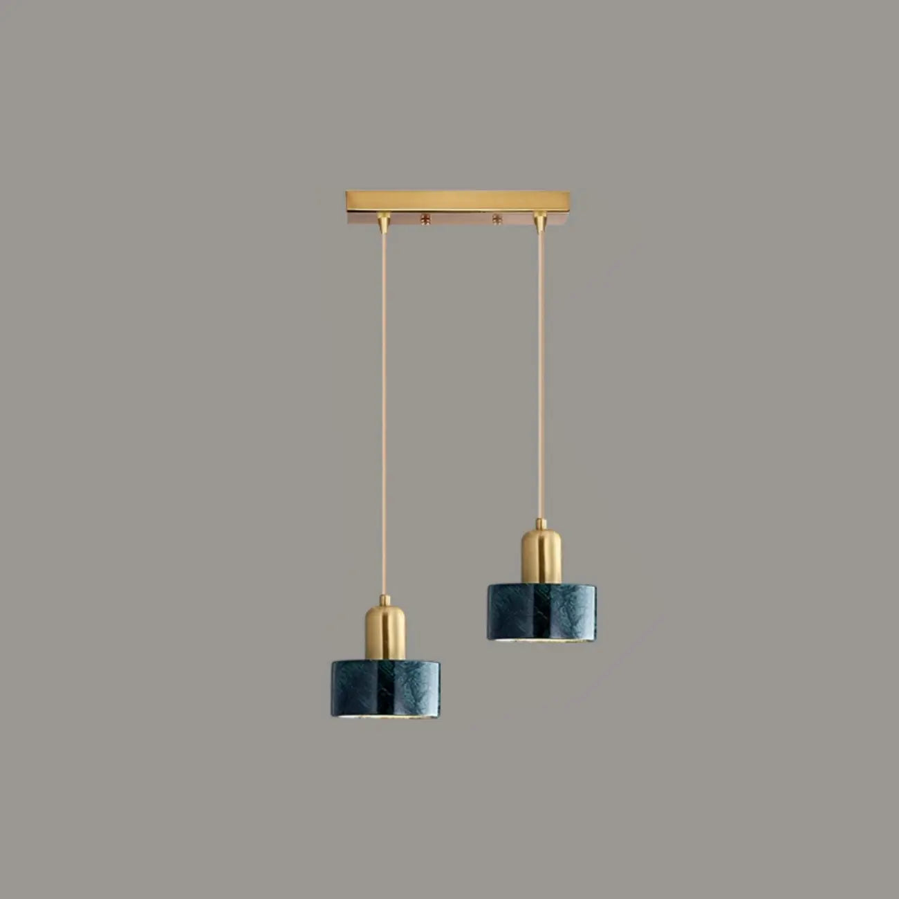 Suspension cylindrique moderne en marbre pour îlot de cuisine