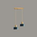Suspension cylindrique moderne en marbre pour îlot de cuisine
