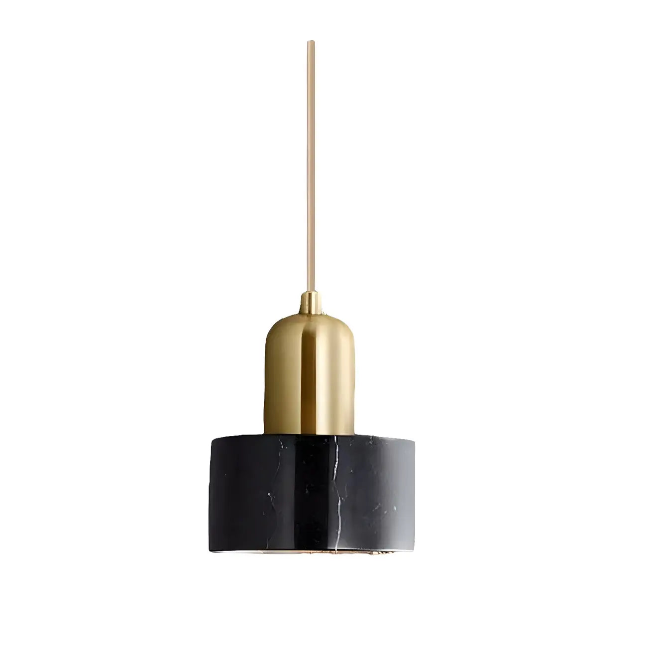 Suspension cylindrique moderne en marbre pour îlot de cuisine