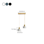 Suspension cylindrique moderne en marbre pour îlot de cuisine