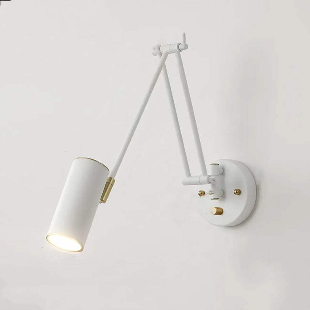 Applique murale intérieure à bras articulé avec lumière naturelle pour la décoration de chambre
