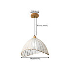 Suspension moderne à plusieurs lampes, design réglable en forme de dôme, avec finitions en bois, idéale pour la salle à manger.