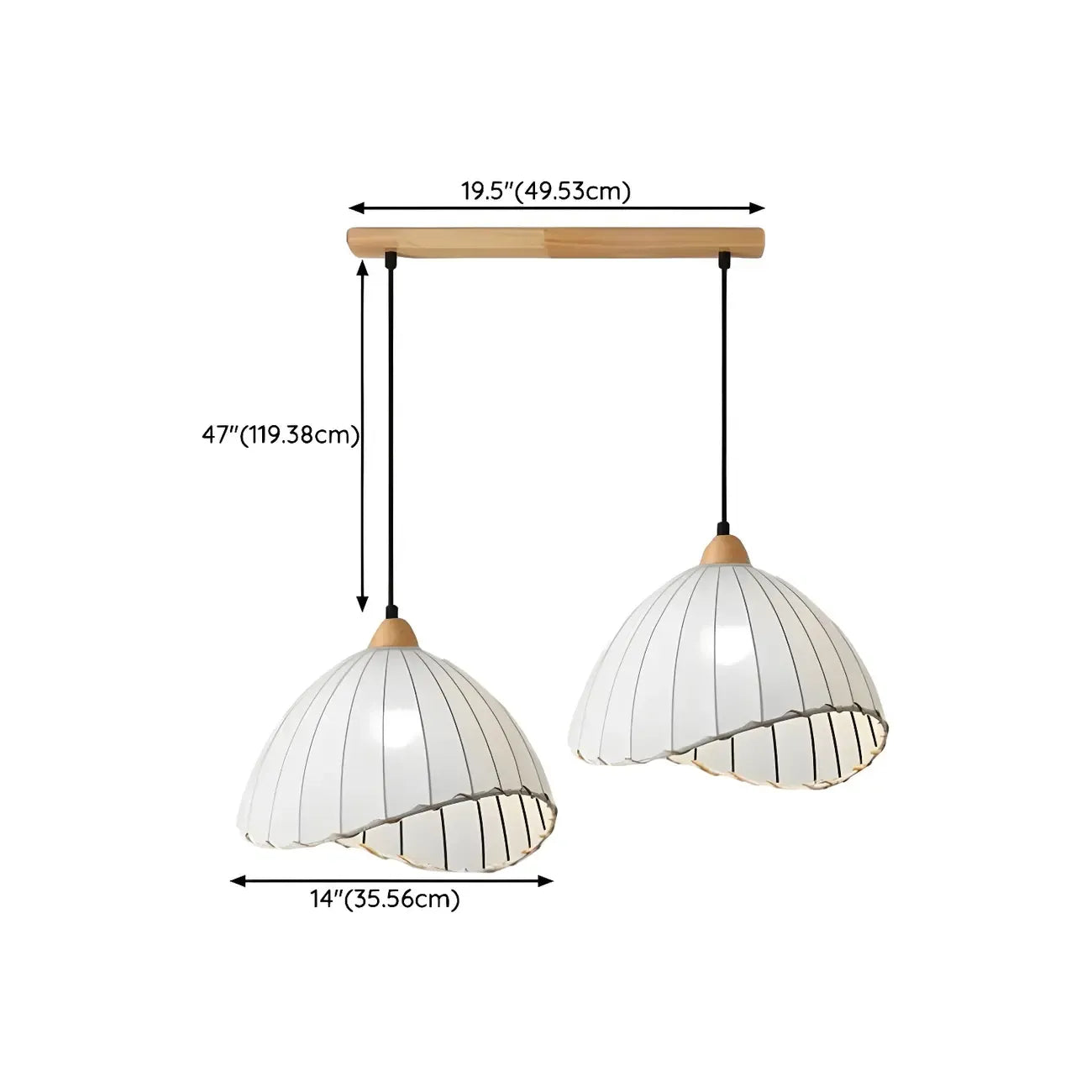 Suspension moderne à plusieurs lampes, design réglable en forme de dôme, avec finitions en bois, idéale pour la salle à manger.