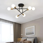 Plafonnier LED semi-encastré linéaire industriel Sputnik