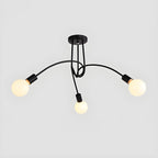 Plafonnier LED semi-encastré linéaire industriel Sputnik
