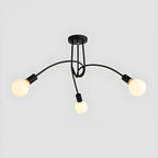 Plafonnier LED semi-encastré linéaire industriel Sputnik