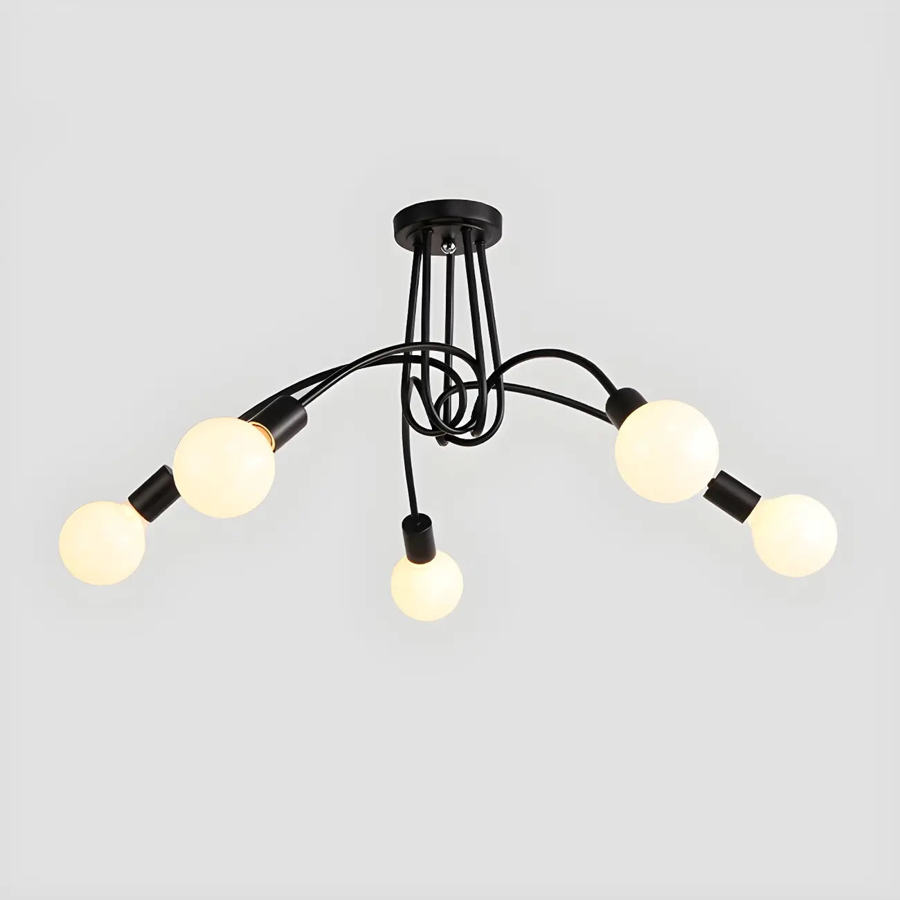 Plafonnier LED semi-encastré linéaire industriel Sputnik