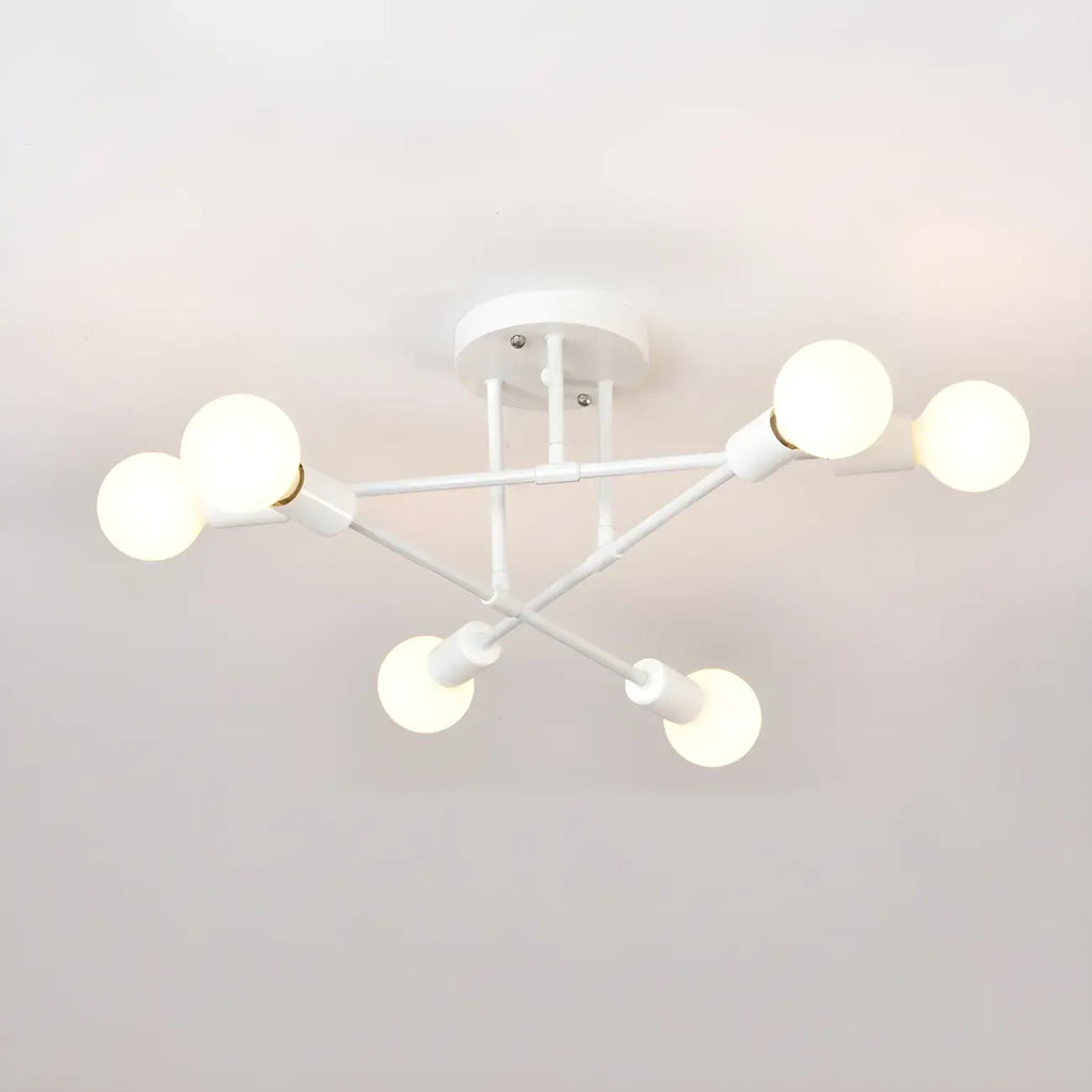 Plafonnier LED semi-encastré linéaire industriel Sputnik