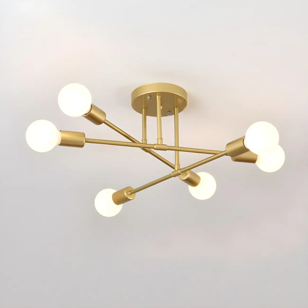Plafonnier LED semi-encastré linéaire industriel Sputnik