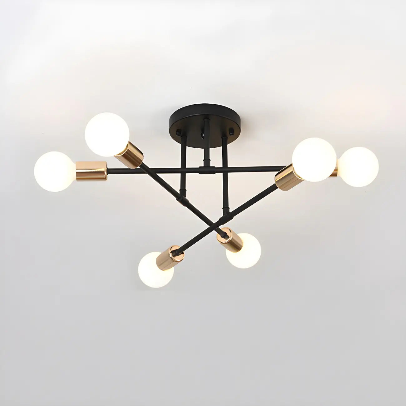 Plafonnier LED semi-encastré linéaire industriel Sputnik