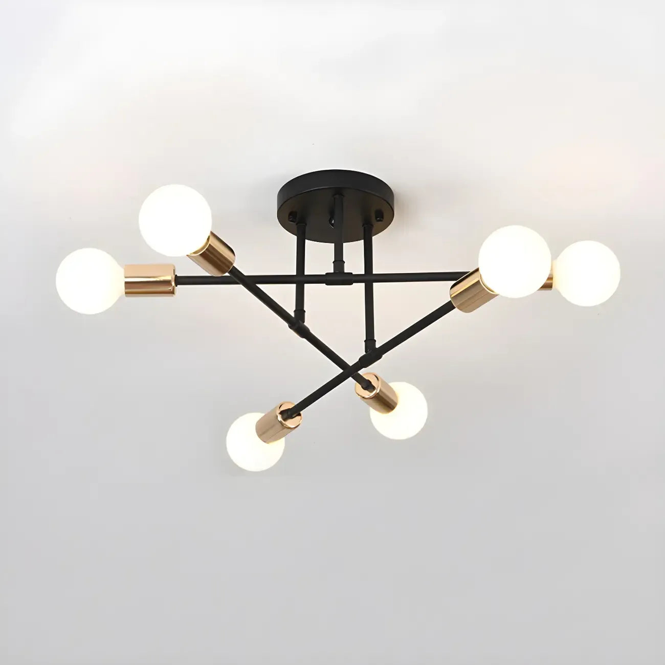 Plafonnier LED semi-encastré linéaire industriel Sputnik