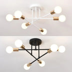 Plafonnier LED semi-encastré linéaire industriel Sputnik