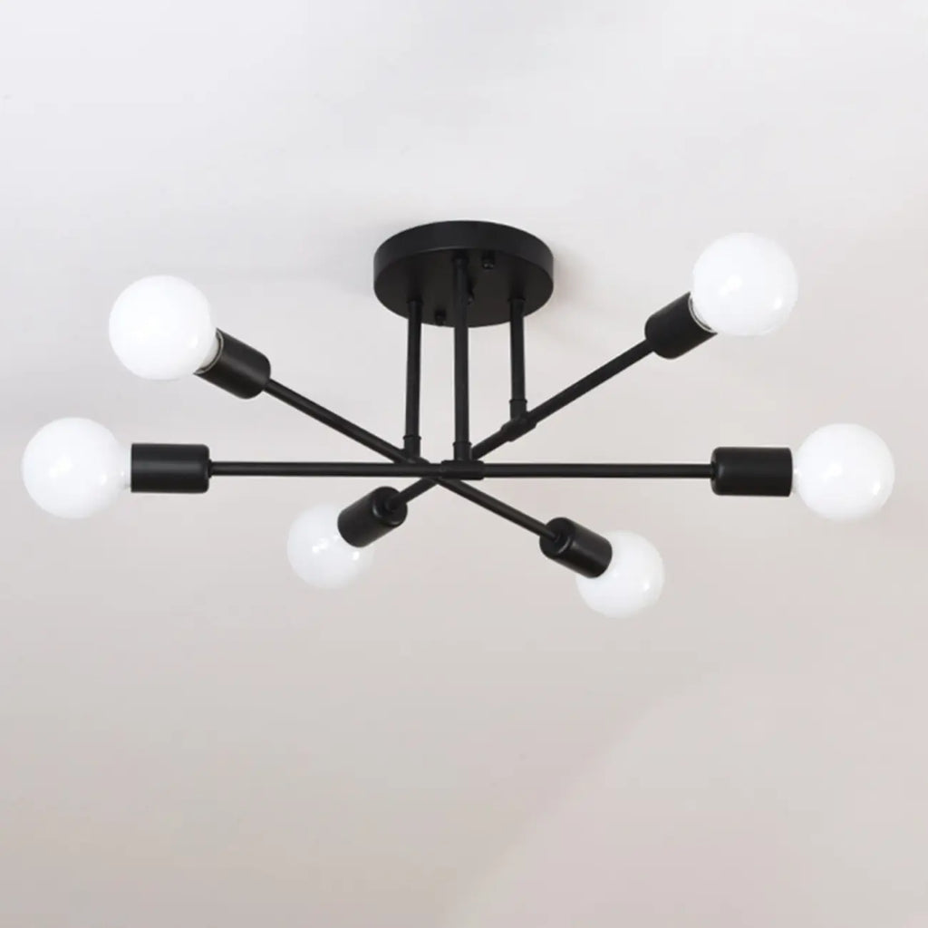 Plafonnier LED semi-encastré linéaire industriel Sputnik