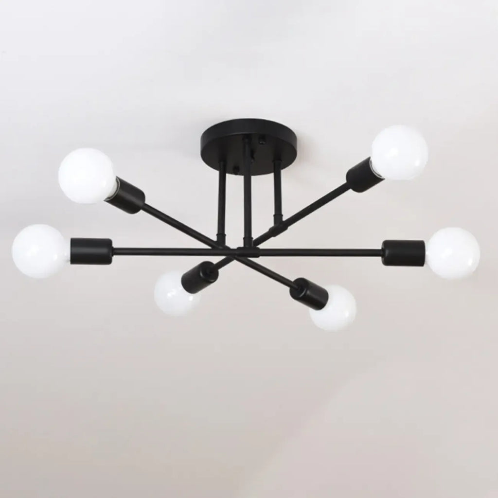 Plafonnier LED semi-encastré linéaire industriel Sputnik
