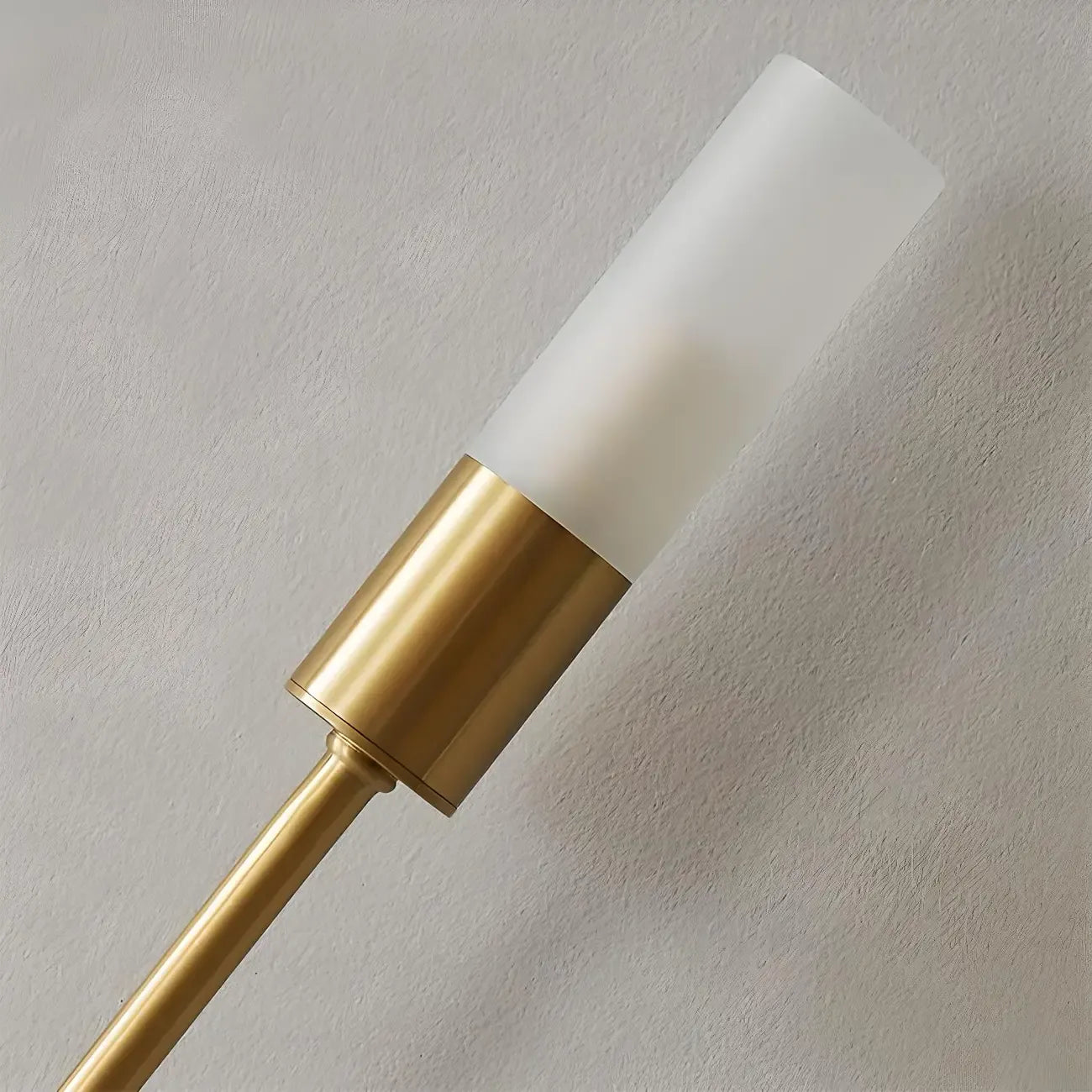 Applique murale cylindrique moderne à 2 lumières couleur cuivre pour salon