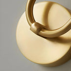 Applique murale cylindrique moderne à 2 lumières couleur cuivre pour salon