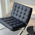 Fauteuil relax en cuir style moderne du milieu du siècle