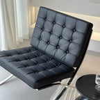 Fauteuil relax en cuir style moderne du milieu du siècle