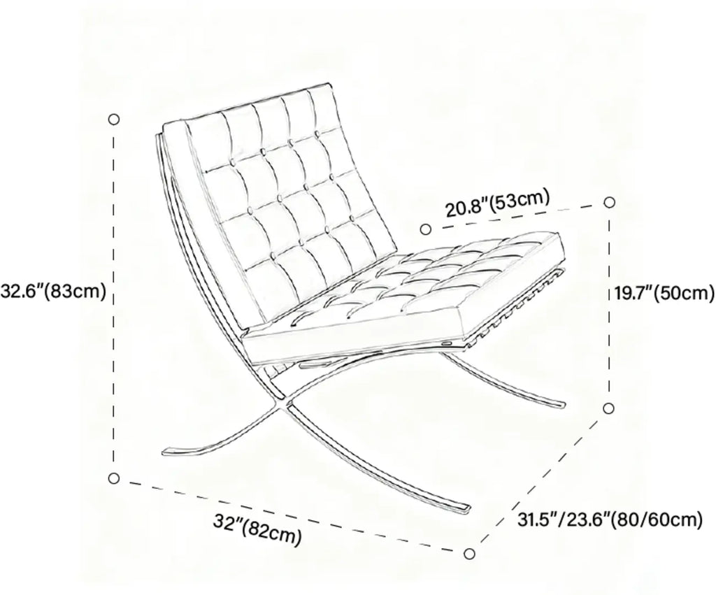 Fauteuil relax en cuir style moderne du milieu du siècle