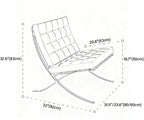Fauteuil relax en cuir style moderne du milieu du siècle