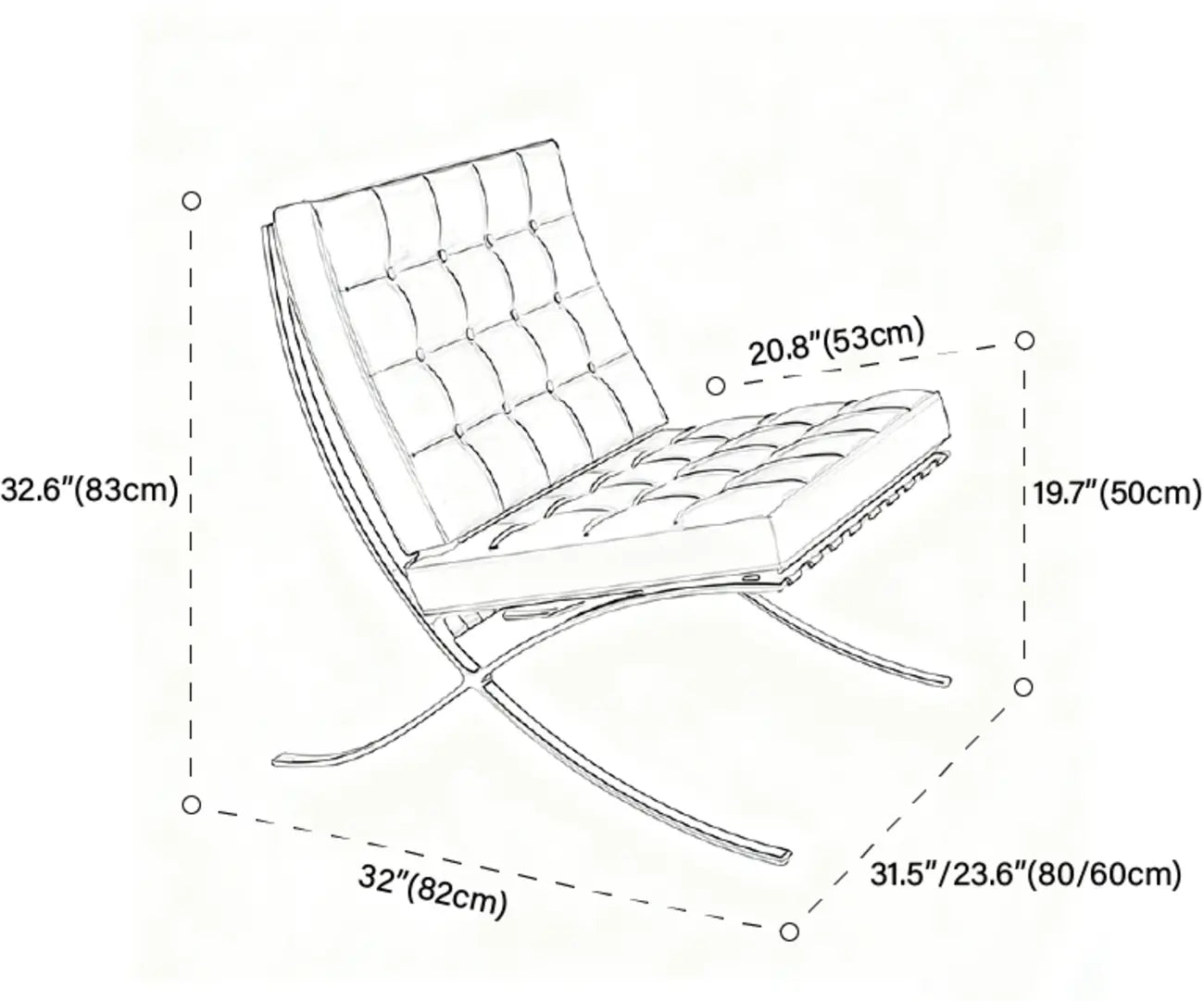Fauteuil relax en cuir style moderne du milieu du siècle