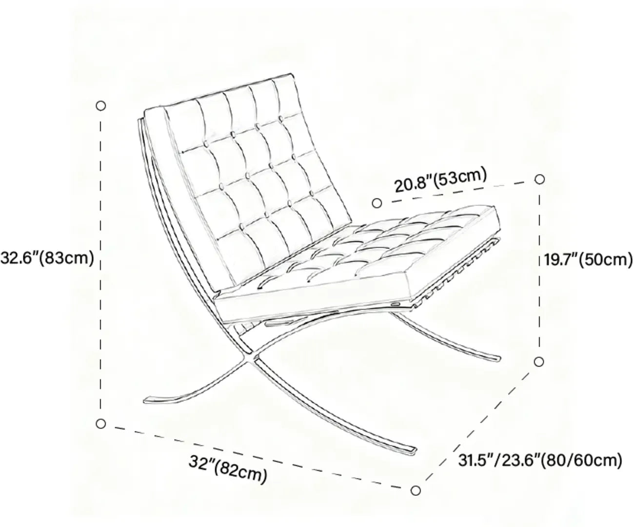 Fauteuil relax en cuir style moderne du milieu du siècle