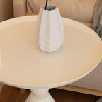 Lampadaire contemporain en métal noir avec table d'appoint