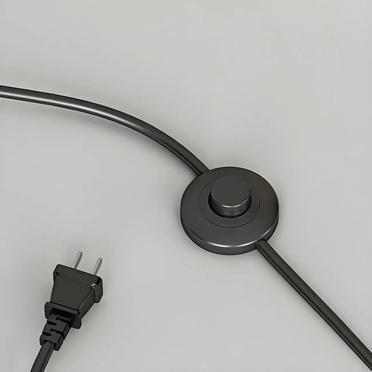 Lampadaire contemporain en métal noir avec table d'appoint