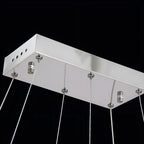 Suspension élégante en cristal doré/argent pour îlot de cuisine